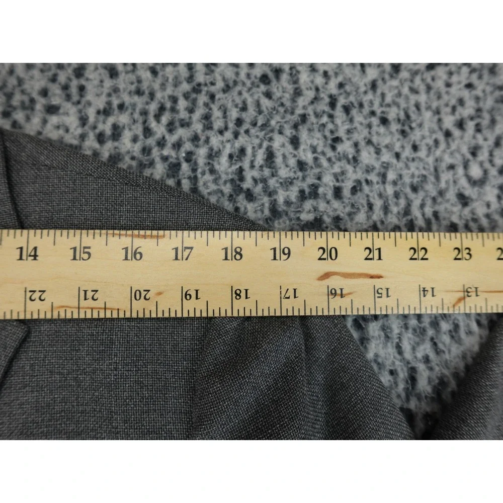 Brooks Brothers Coat Mens Grey Italian Fabric Wool Blazer 2-Button Size 44L‎